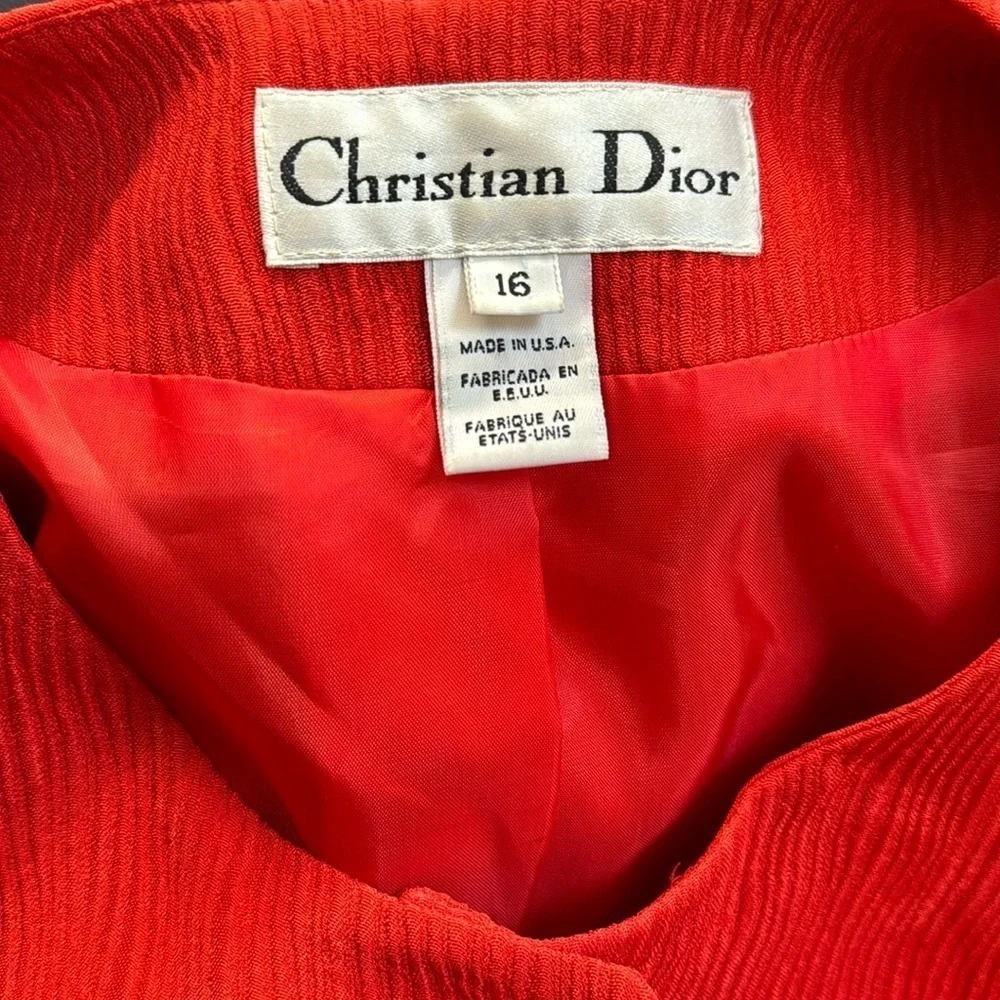 Christian Dior Orange Blazer size 16